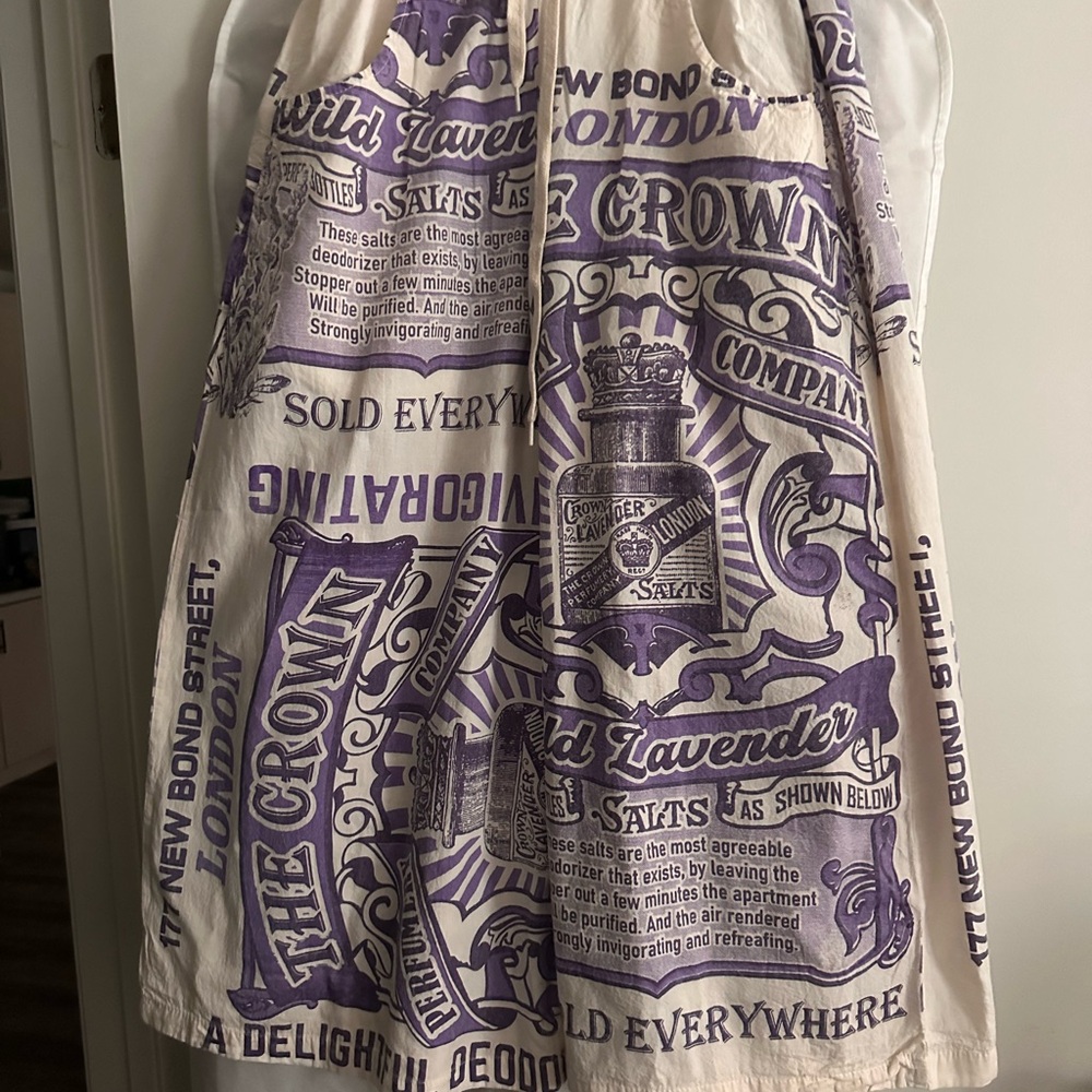 Vintage Lavender and Cream Graphic pants